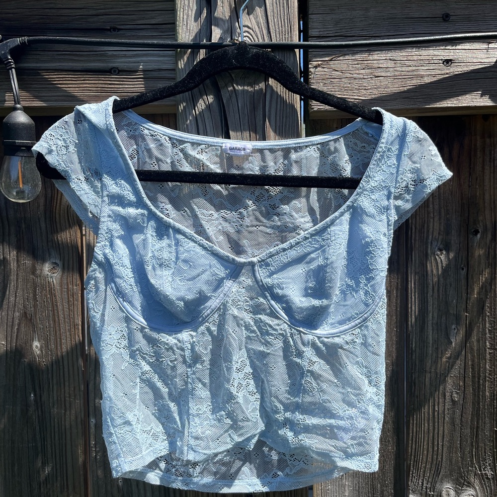 Garage Lace crop Top